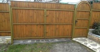 Купить распашные ворота деревянные Усолье-Сибирское, цена от 2746 руб.